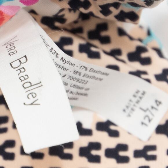 Vera Bradley Reversible Desert Shapes Emma Bikini Top Size L - Picture 7 of 12